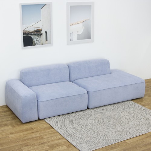 Модульный диван Маттео Комплект 2, Подлокотник, Средний и Удлиненный правый модуль, ткань Selia 13